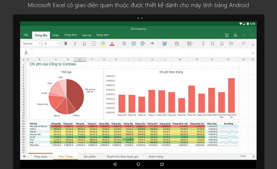 tai excel cho android