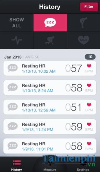 tai Runtastic Heart Rate Monitor for iOS cho dien thoai