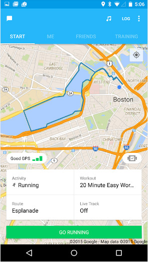 RunKeeper for Android 