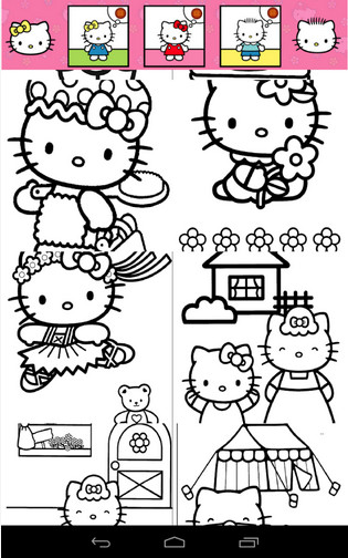 tai Hello Hello Kittys Coloring cho Android