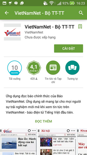 vietnamnet cho android