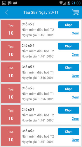 duong sat viet nam cho android