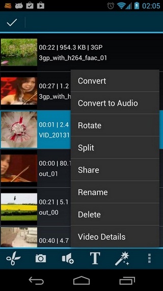 AndroVid Video Trimmer for Android