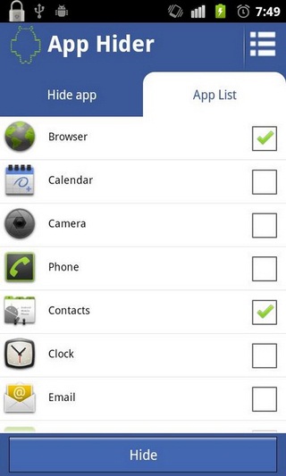 Application Hider for Android