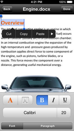 Quickoffice Connect for iPhone