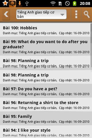Tiếng anh giao tiếp for Android
