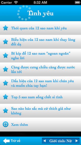 Mat ngu 12 chom sao for iOS