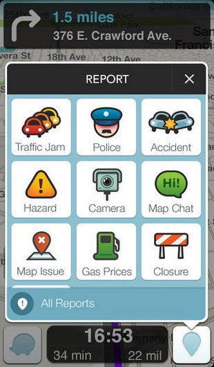 Waze Social GPS Maps and Traffic for iOS