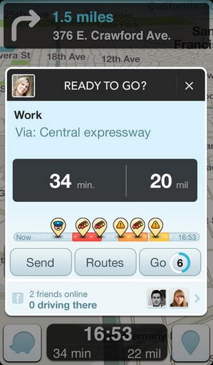 Waze Social GPS Maps and Traffic for iOS
