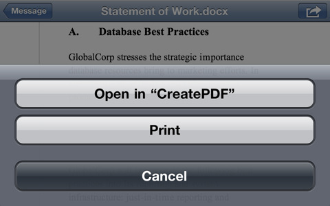 Adobe CreatePDF for iOS