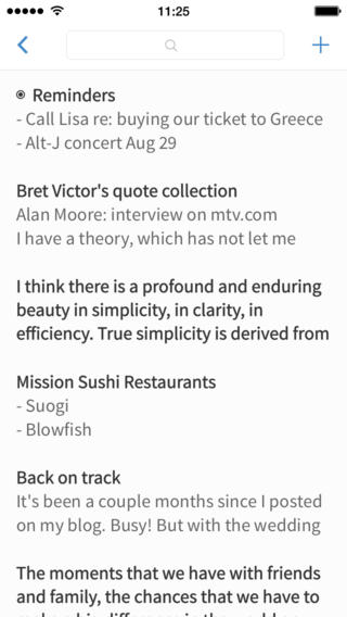 Simplenote for iOS