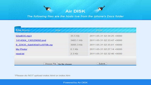 Air Disk Free for iOS