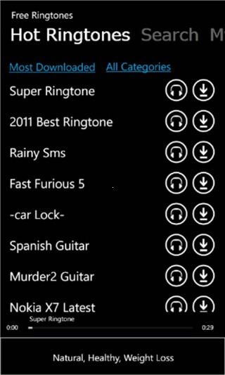 Free Ringtones for Windows Phone