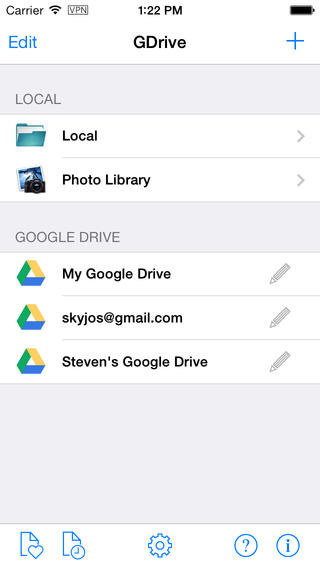 GDrive for Google Drive for iOS