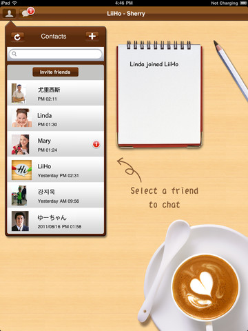LiiHo Handwriting Messenger for iPad