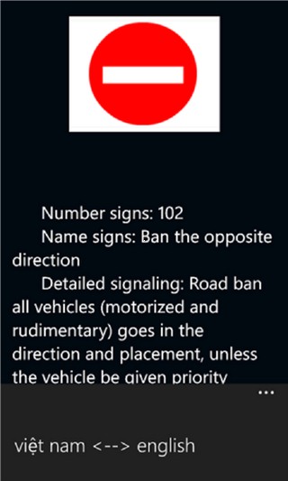Vietnam Traffic Signs for Windows Phone