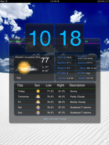 Weather Show HD Free for iPad