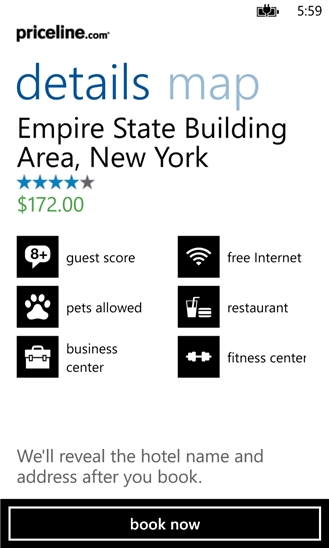Priceline Hotels for Windows Phone