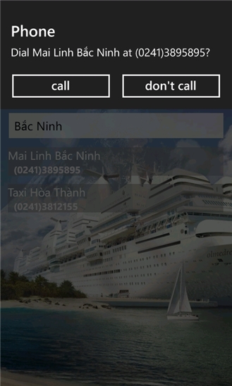 TaxiViet for Windows Phone