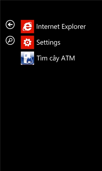 Tìm cây ATM for Windows Phone