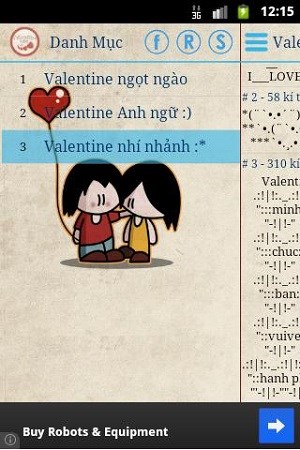 Valentine SMS 2013 for Android