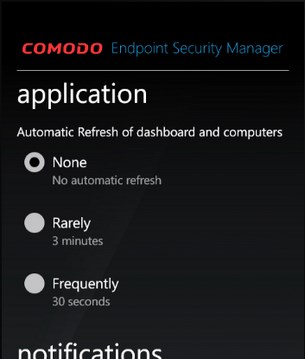 Comodo Endpoint Security Manager for Windows Phone